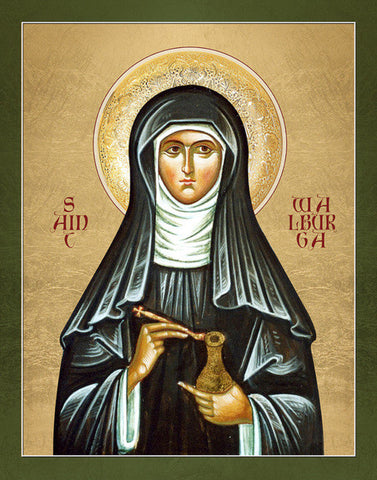 Saint Walburga icon image.
