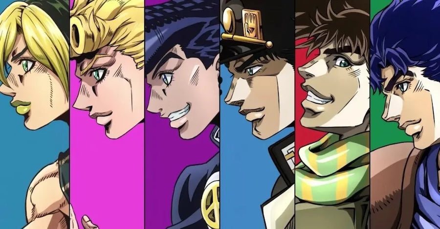 Jojo's Bizarre Adventure Watch Order with the main characters