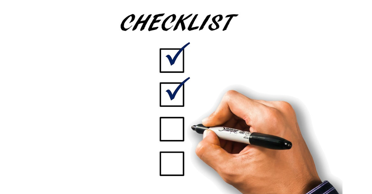 making a checklist 