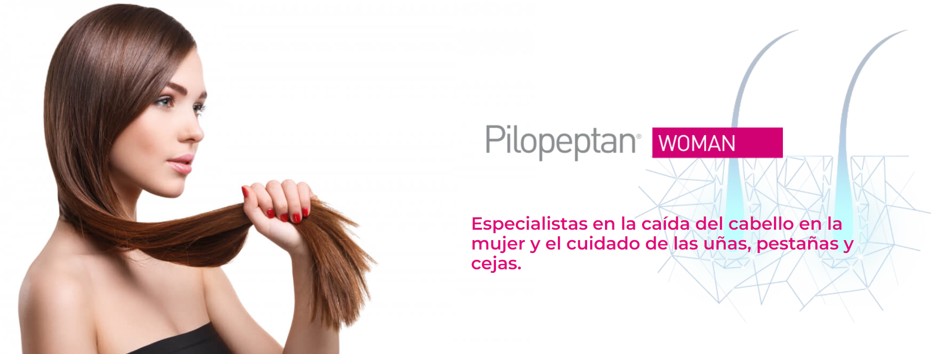 Pilopeptan woman, caida de cabello en la mujer, alopecia mujer