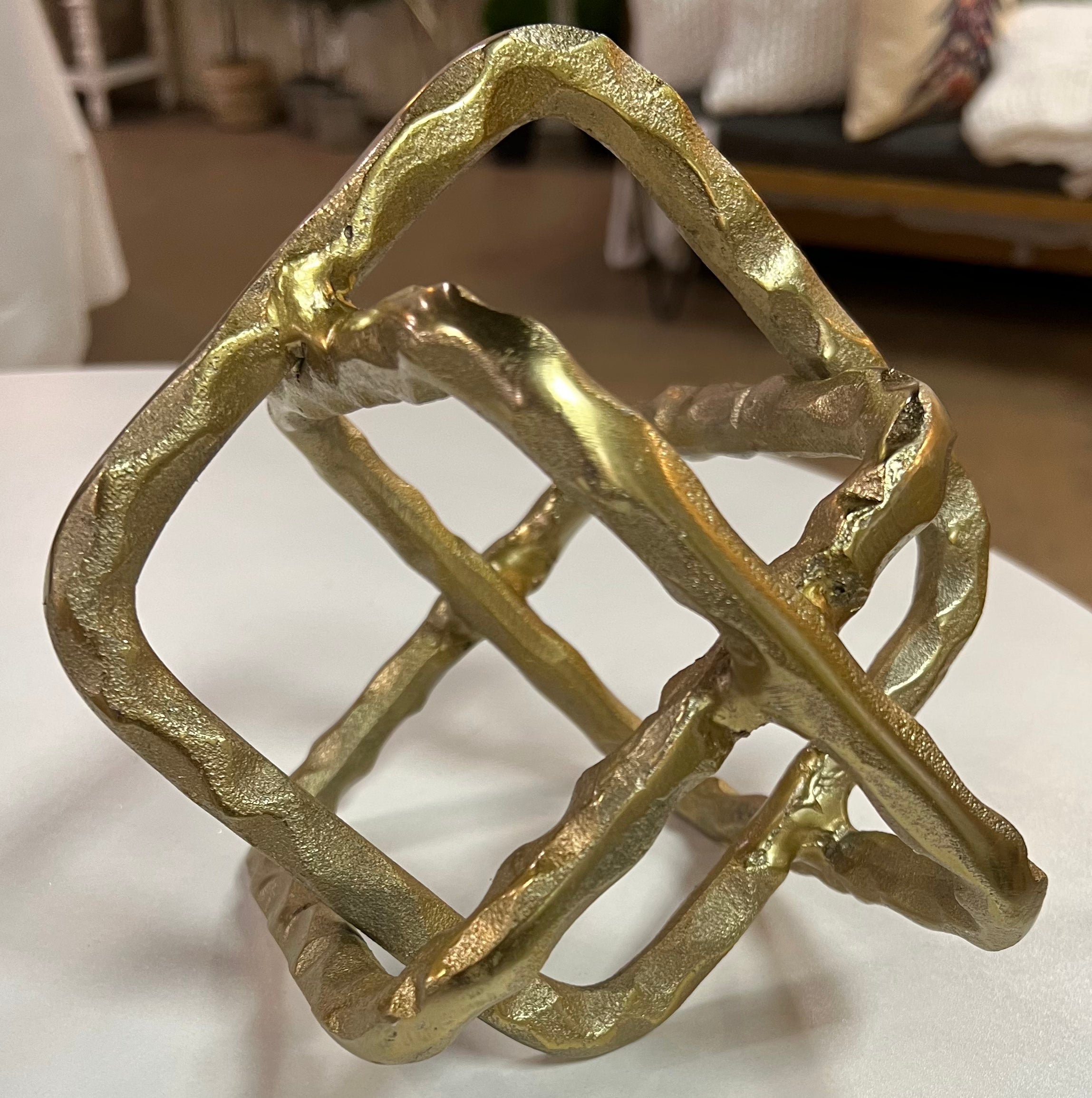 Gold Square Orb, 7"