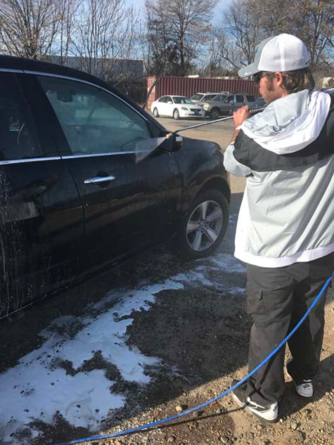 Step 4 rinse outside of car for water sheeting affect