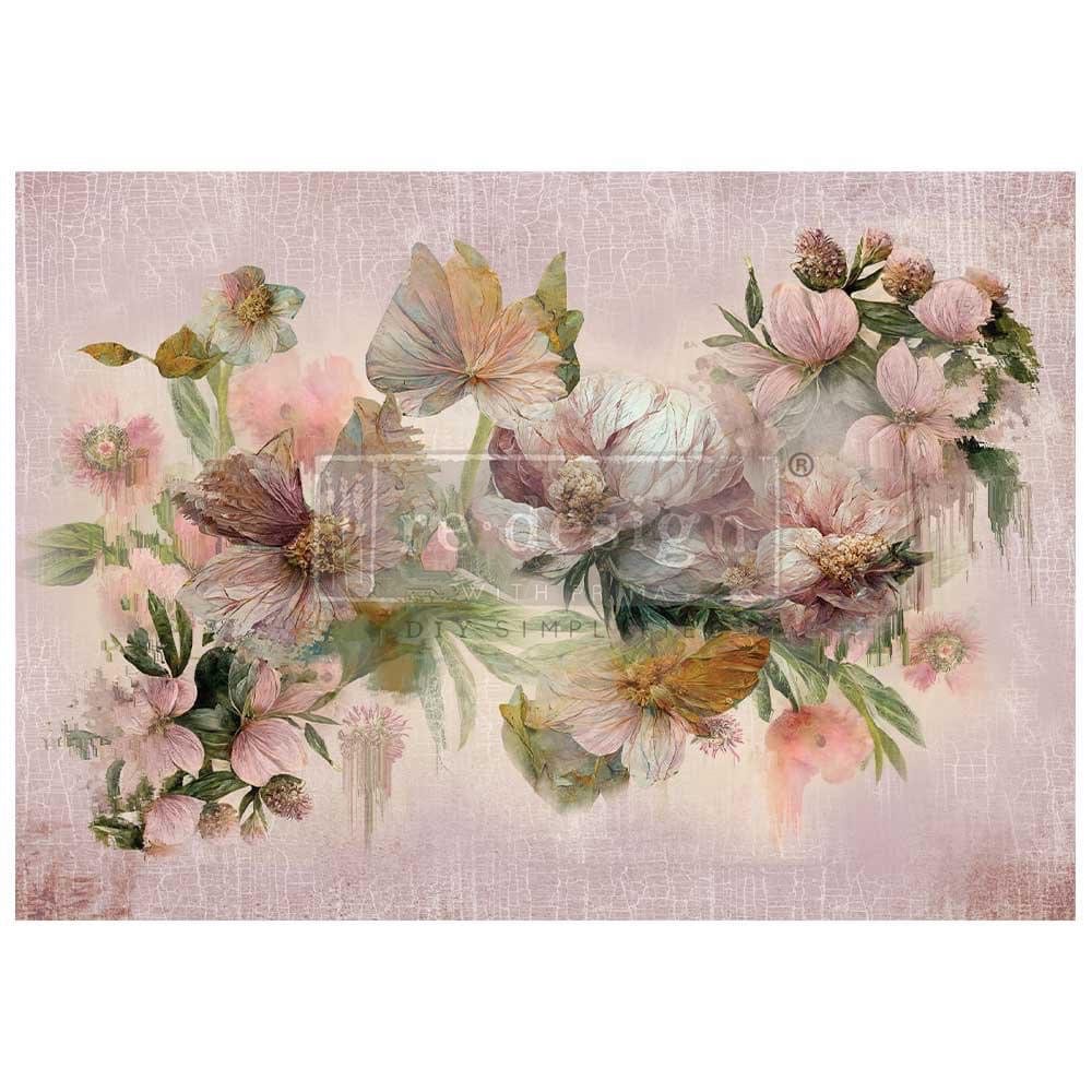 A1 DECOUPAGE FIBER – WISP OF MAUVE – 1 SHEET, A1 SIZE