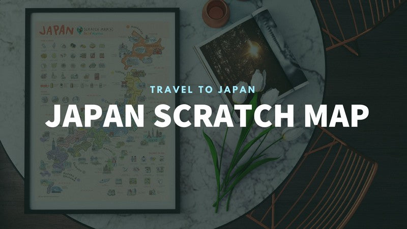 Japan Scratch Travel Map - Travel to Japan decoration stationery日本旅行刮刮地圖（內附刮刮片） banner