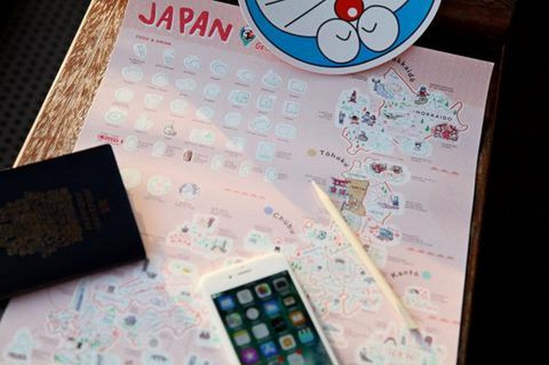 Japan Scratch Travel Map - Travel to Japan decoration stationery日本旅行刮刮地圖（內附刮刮片） iphone