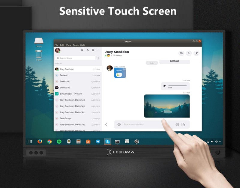 Lexuma XScreen -Portable Monitor 15.6 Touch 1920x1080 XSCREEN IPS Ultra Slim Type -C HDMI 1080p Full HD USB Powered Lexuma XScreen -15.6 -inch IPS ultra -thin portable touch screen TO uch screen