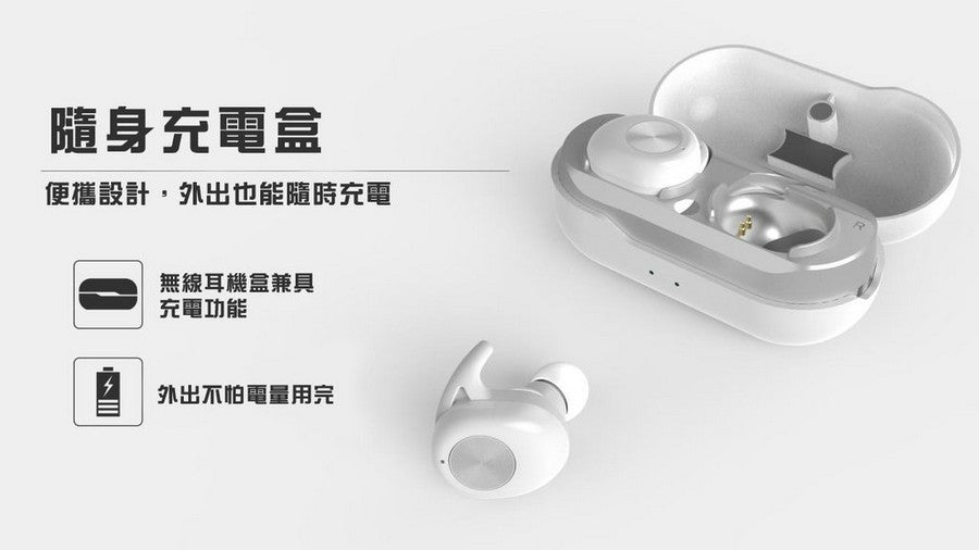 TWS TRUE WIRESS STEREO Invisible Earbuds AirPods with Charging Case Real Wireless Bluetooth Stereo -earphone charging box and latch rope