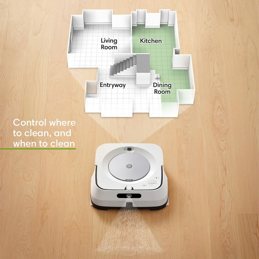 IROBOT Braava Jet M6 Wi-Fi Connected Robot Mop-Complete Control of your Clean