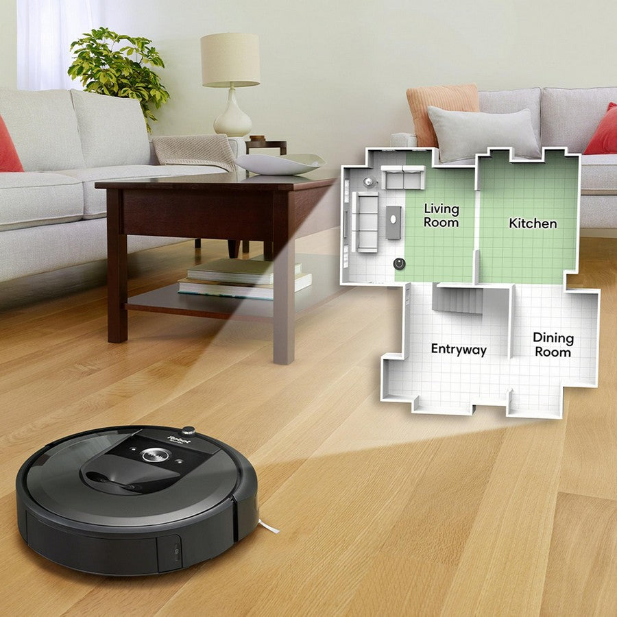 iRobot Roomba® i7 Wi-Fi® 連接機器人吸塵器 - Imprint® 智能測繪技術並排除區域