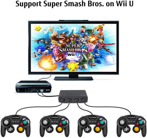 Gamecube Controller adapter for wii u, nintendo switch and PC usb by lexuma -Connect Wii U