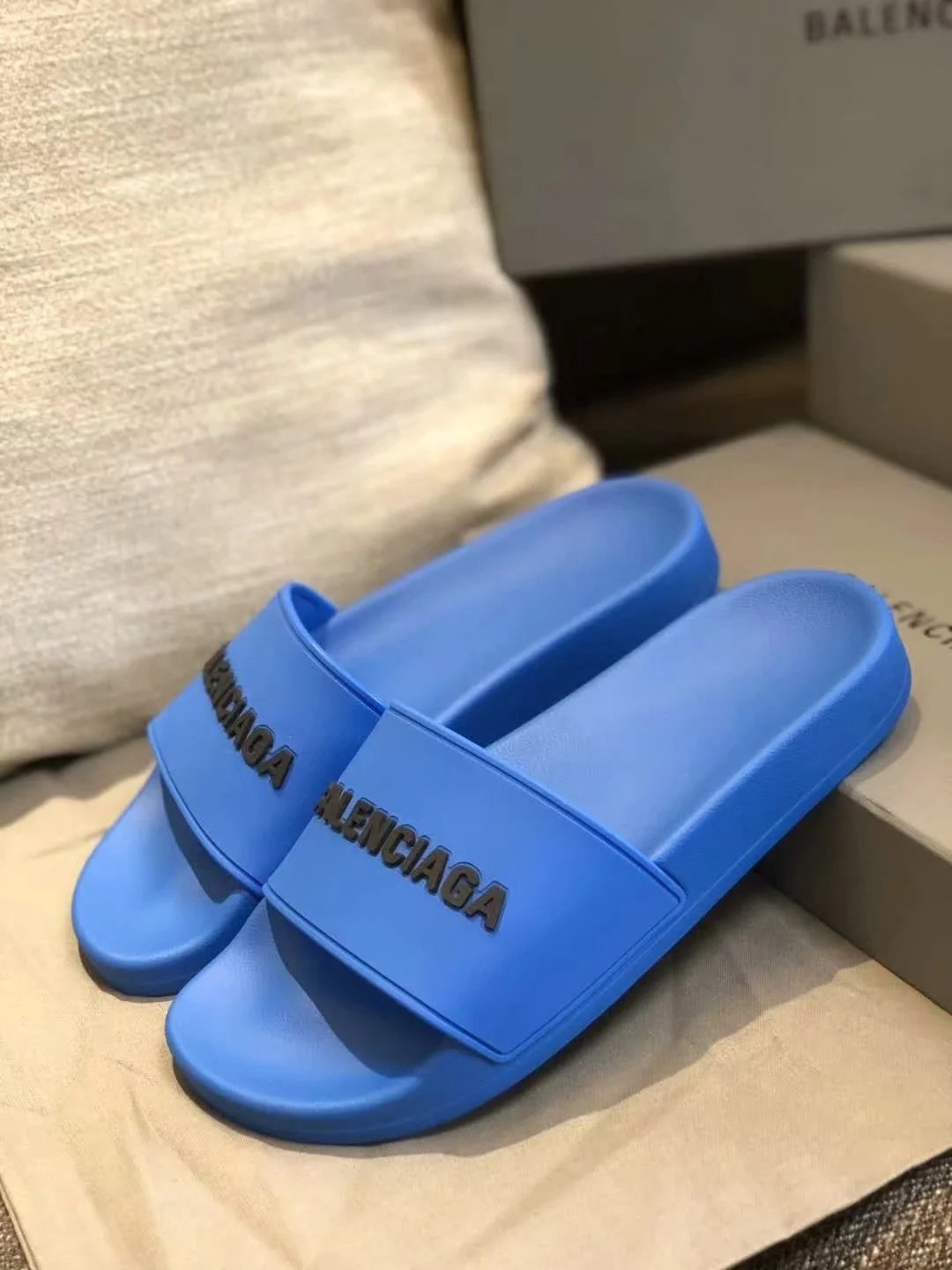 BALENCIAGA Popular Summer Women's Flats Men Slipper Sandals Shoes