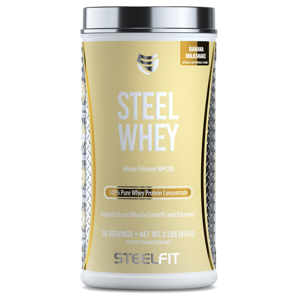 100% Pure Whey Protein Concentrate Powder Steel Whey®