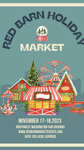 Red Barn Holiday Market 2023. Friday & Saturday, November 17th & 18th.