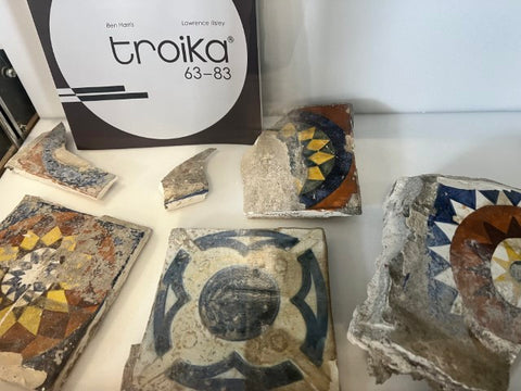 Image of Troika tiles in St Ives Museum
