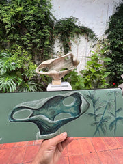 image of sketch by Sharon McSwiney in the Barbara Hepworth Garden in St Ives