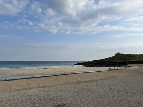  A view of The Island & Porthmeor beach in St Ives