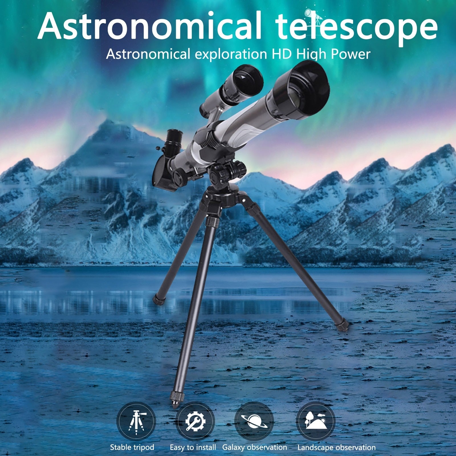 Astronomical And Terrestrial Telescope 300X Magnification