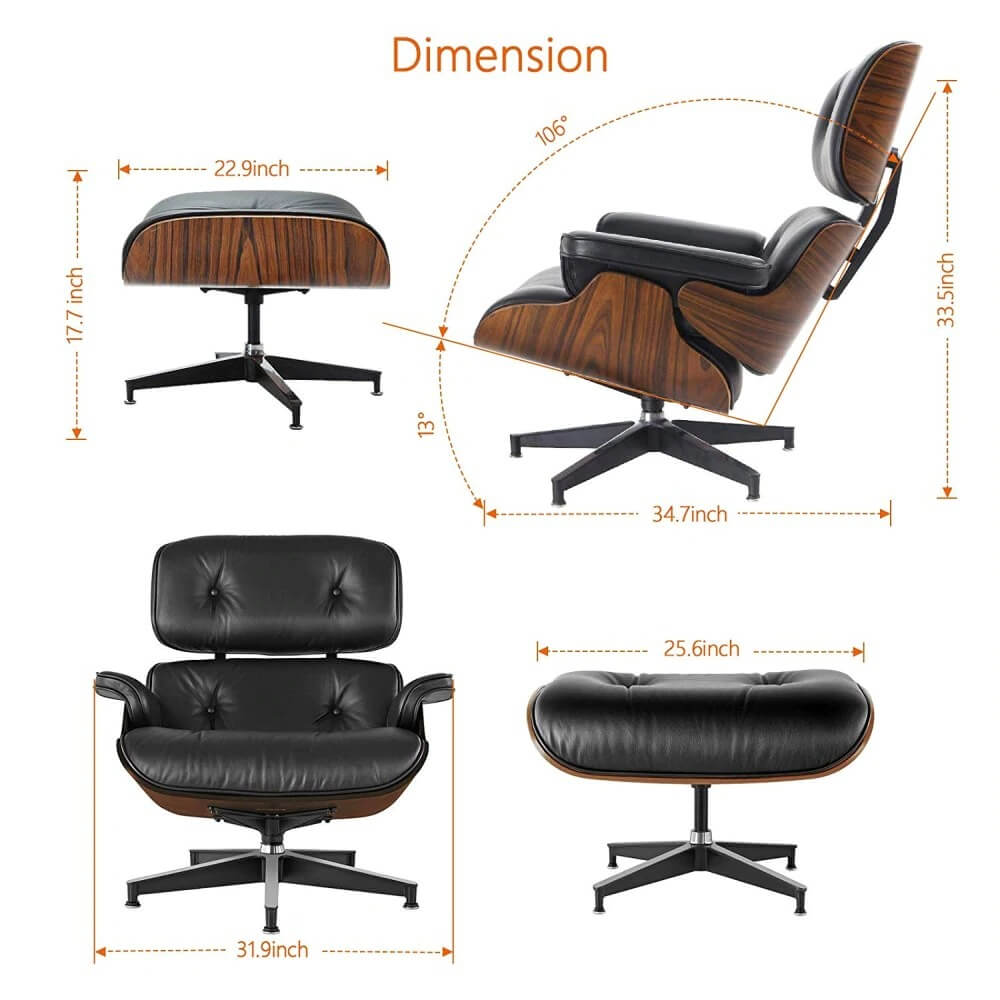 Eames Lounge Chair Dimensions
