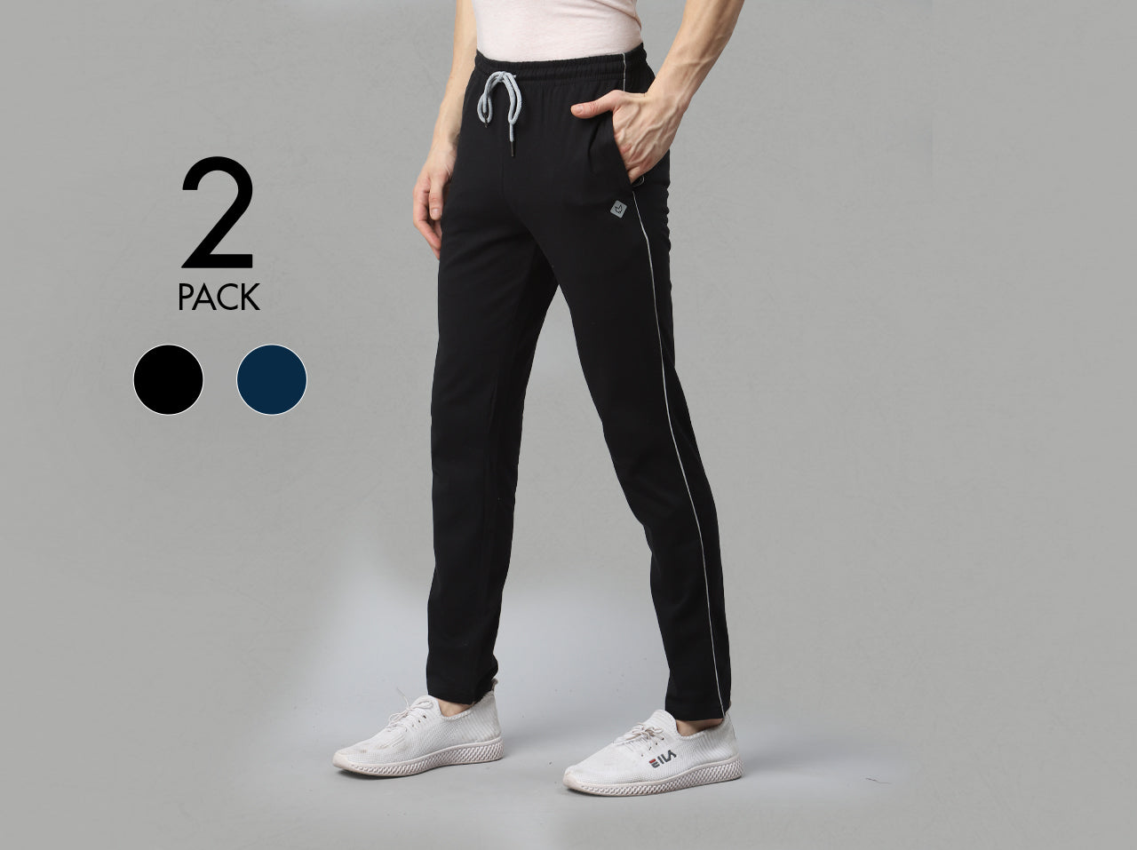 Easy 24X7 Cotton TrackPants (Pack of 2)– Almo