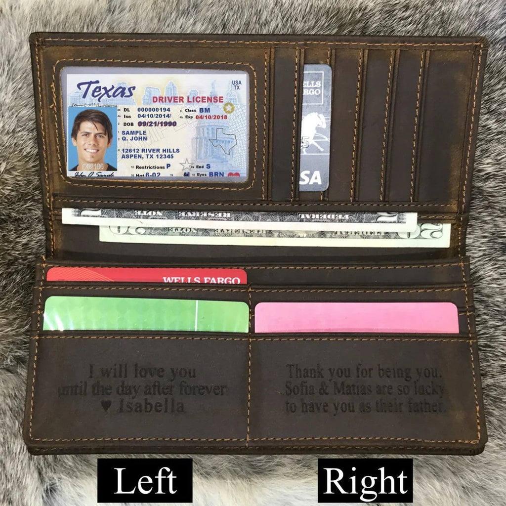 Custom Long Leather Wallet