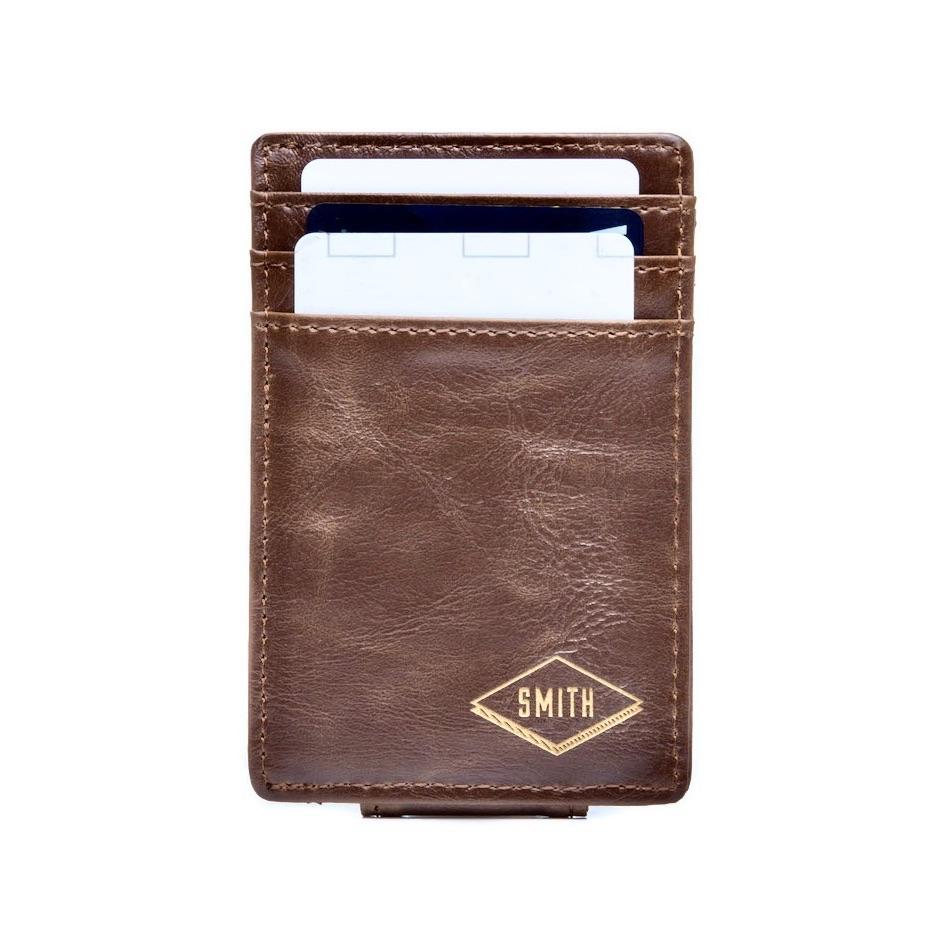 Leather Money Clip Wallet