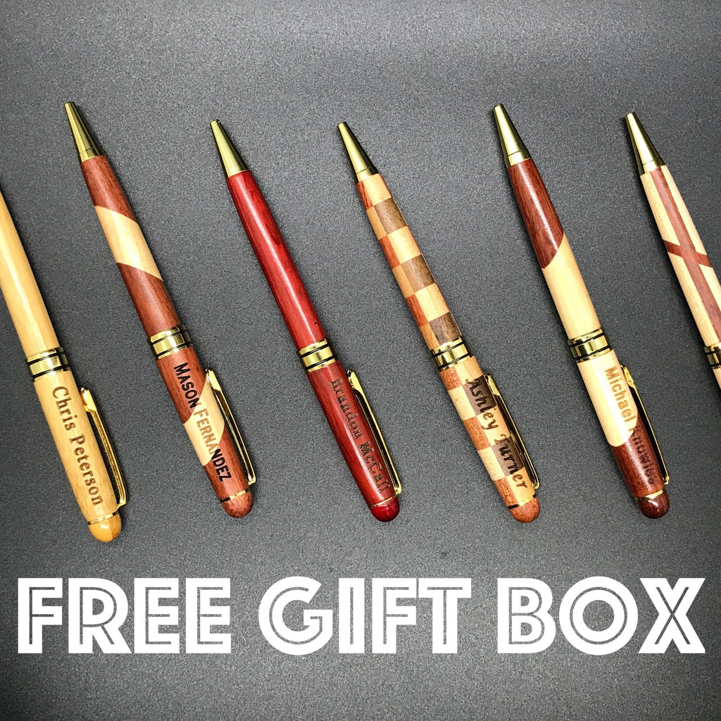 Engraved Wooden Pens