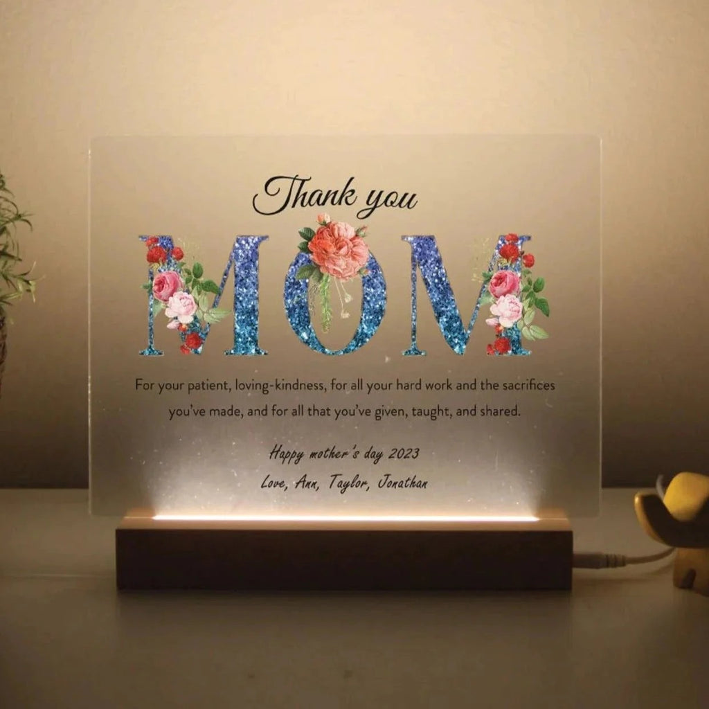 Personalized Best Mom Plaque