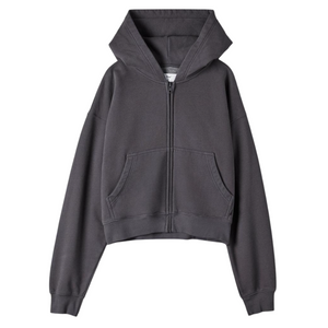 tna cozy fleece boyfriend zip-up hoodie