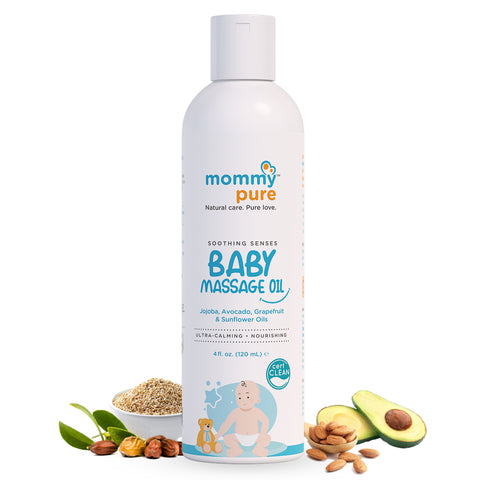 Soothing Sense Baby Massage Oil by Mommypure