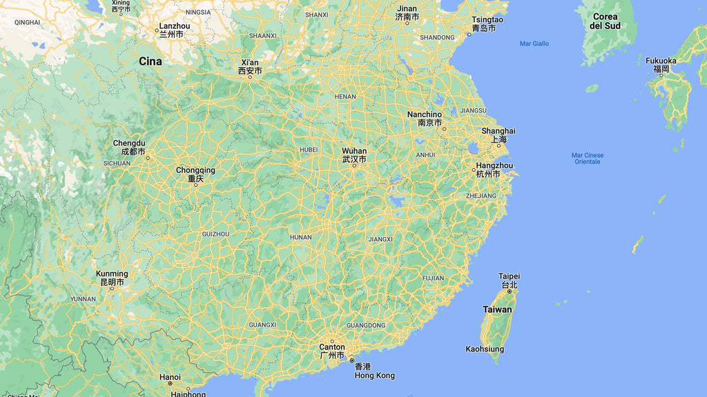 Cartina Taiwan