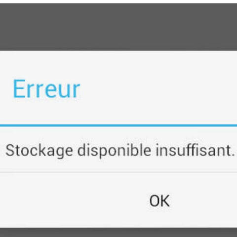 mémoire téléphone est pleine alors qu'elle vide