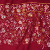 Floral Jaal Maroon Fabric