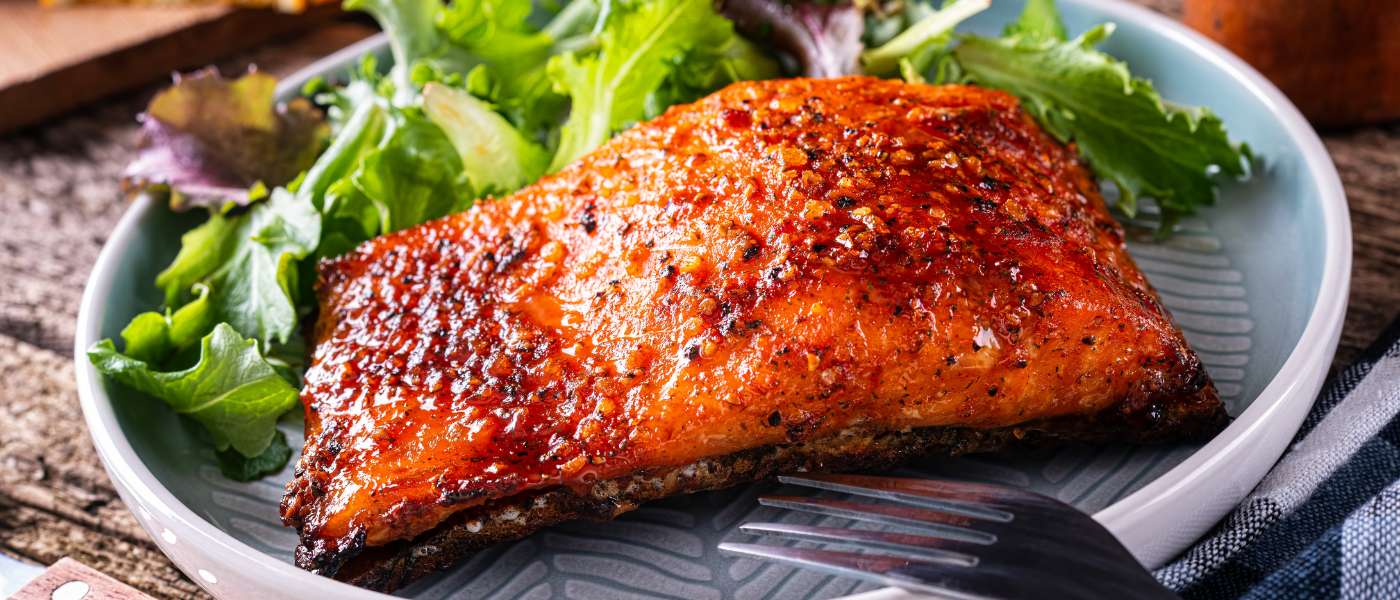 Honey-Eucalyptus Glazed Salmon