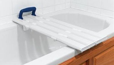 AKW 22402 Four Slatted White Bath Board Disabled Supplies Direct