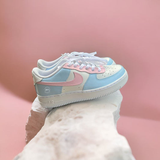 Light Baby Blue Custom Air Force 1 Low/Mid/High Sneakers Low / 4.5 Y / 6 W