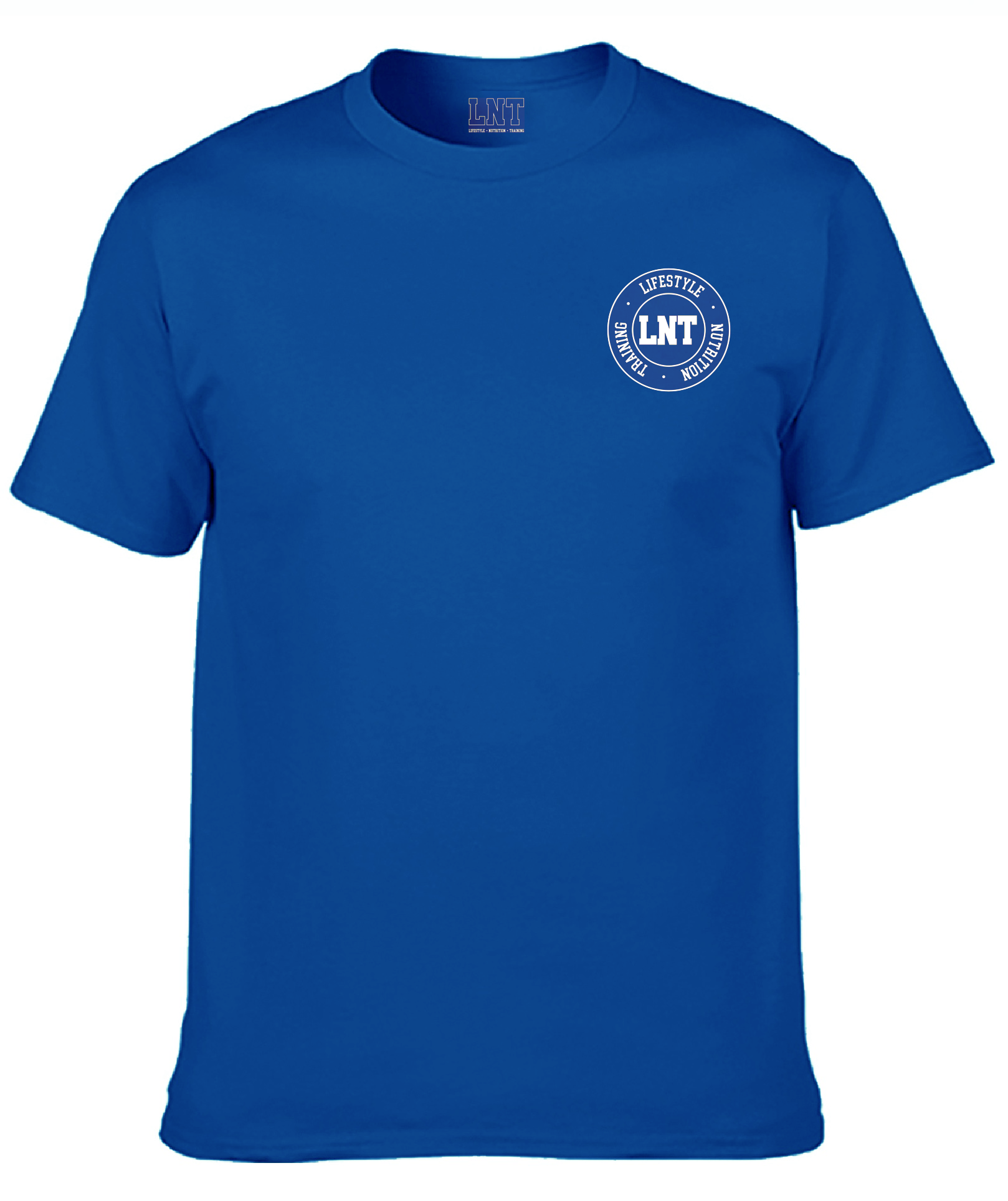LNT t-shirt in azure blue – Lifestyle Nutrition and Training