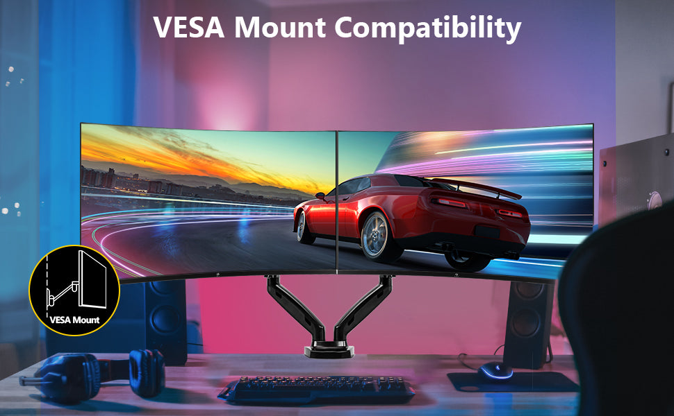 Z-EDGE Monitor UG24 Support VESA Mount