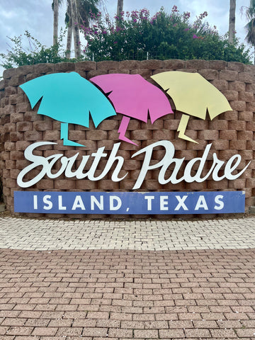 South Padre Island Texas Greetings Sign