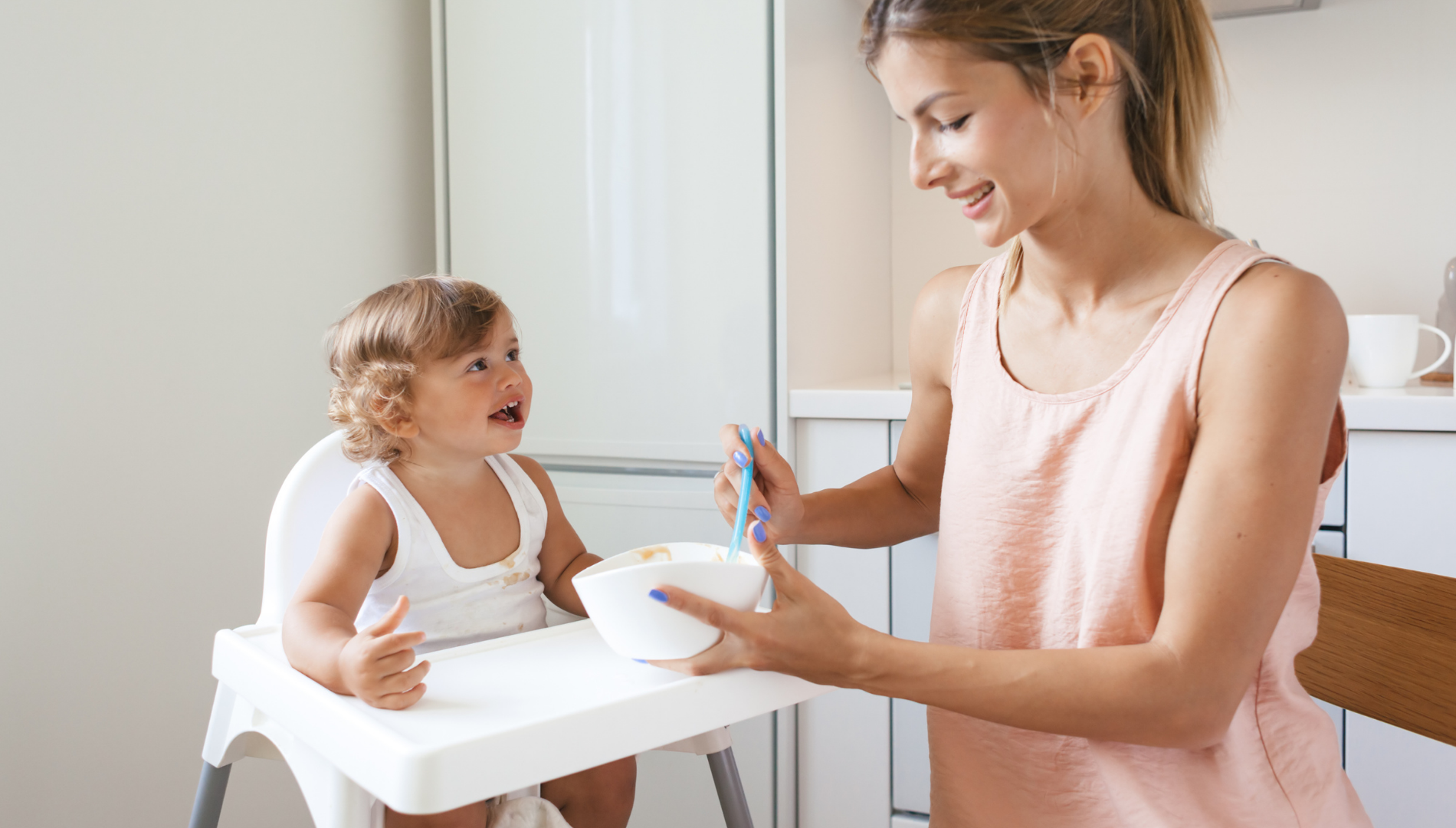 Baby eating, first foods, introducing solids