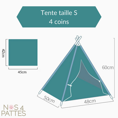 tente tipi d'indien pour chat et chien nos 4 pattes