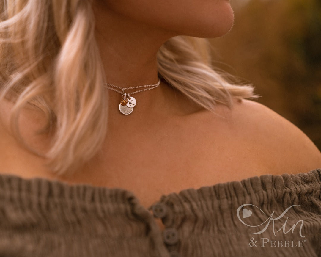 kin and pebble memorial jewelry