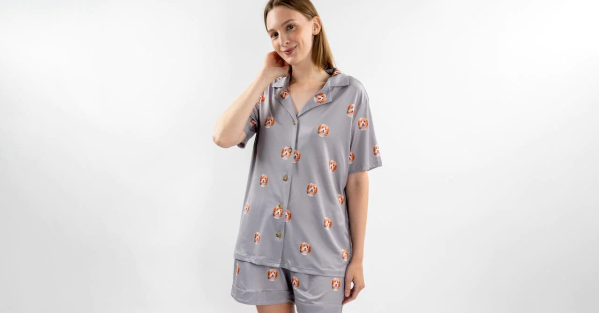 a woman wearing pajama