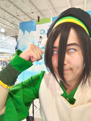Stan at Hitotsu World LLC cosplaying as Toph from Avatar The Last Airbender