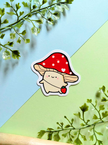 Tommy the mushroom boi stickers from Hitotsu World LLC