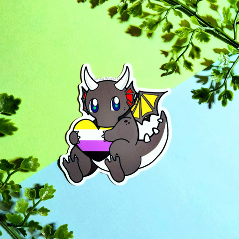 Pokemon - Nonbinary Pride Raikou Sticker