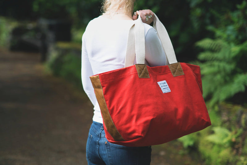 Market Bag With Leather - BritYard