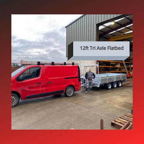 12 tri axle builders dropside flatbed with external and internal lashing rings as standard for sale northern ireland southern ireland UK