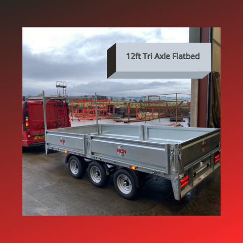 12ft Tri Axle with internal lashing points as standard MCN Trailers Omagh Northern Ireland Southern Ireland UK