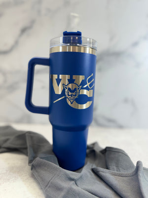 West Central 40oz Tumbler w/straw - Bailey Horn Creations
