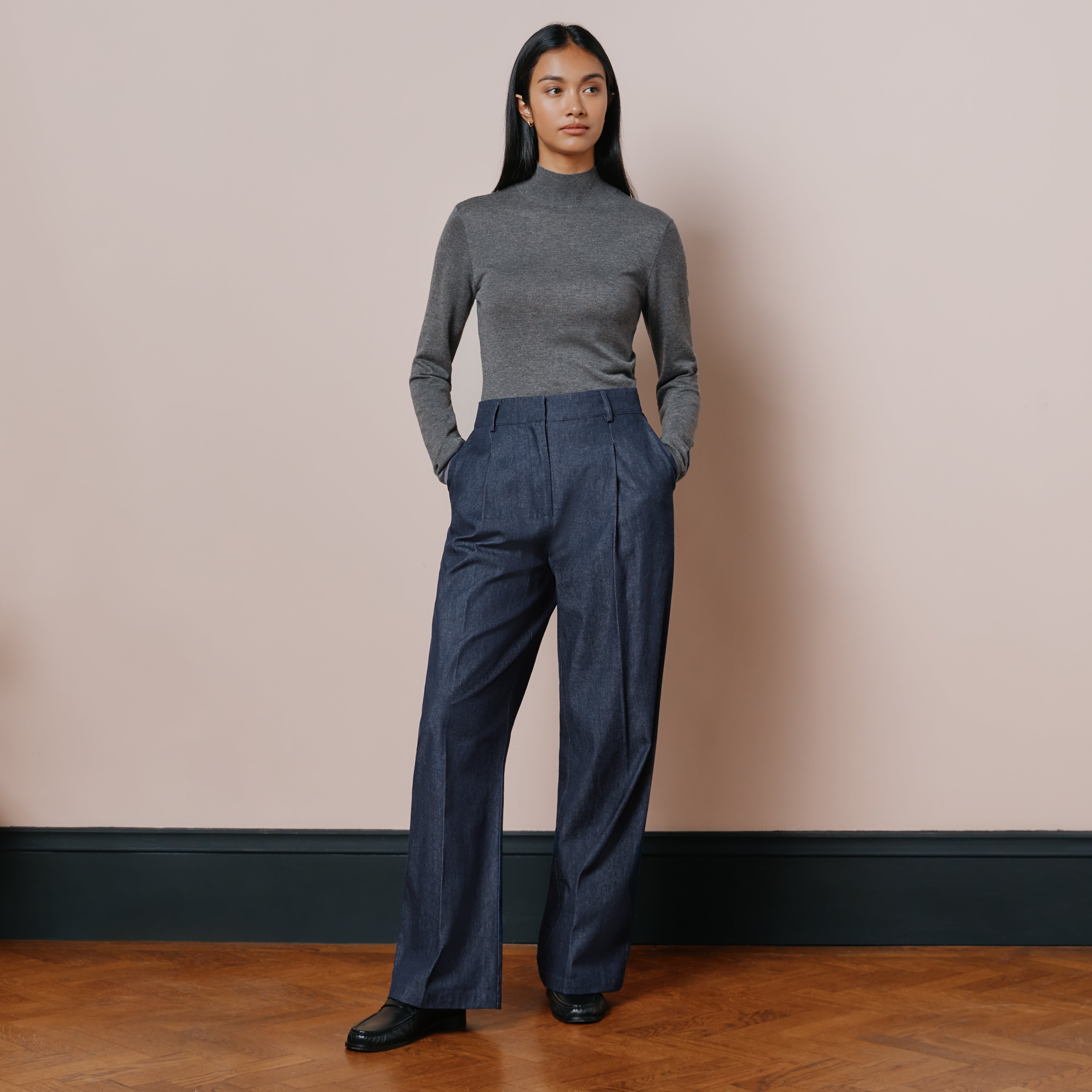 Slim Leg Tailored Trousers, Sustainable Womenswear